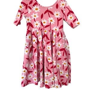 Hanna Andersson Pink and White Casual Sundress